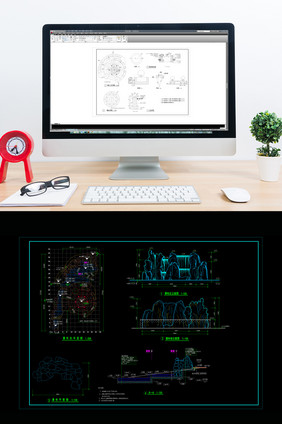 CAD公园设计景施图