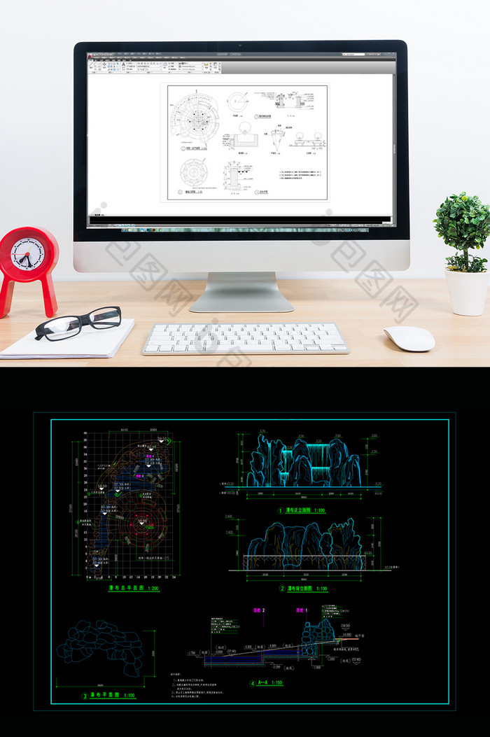 CAD公园设计景施图