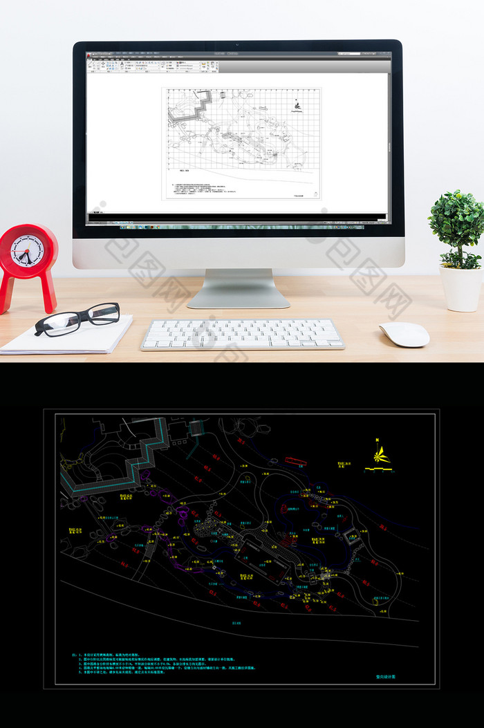 CAD公园展区景观设计施工图图片图片