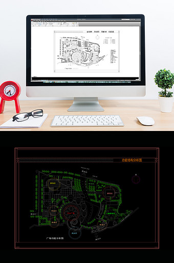 广场全套CAD景观设计施工图图片