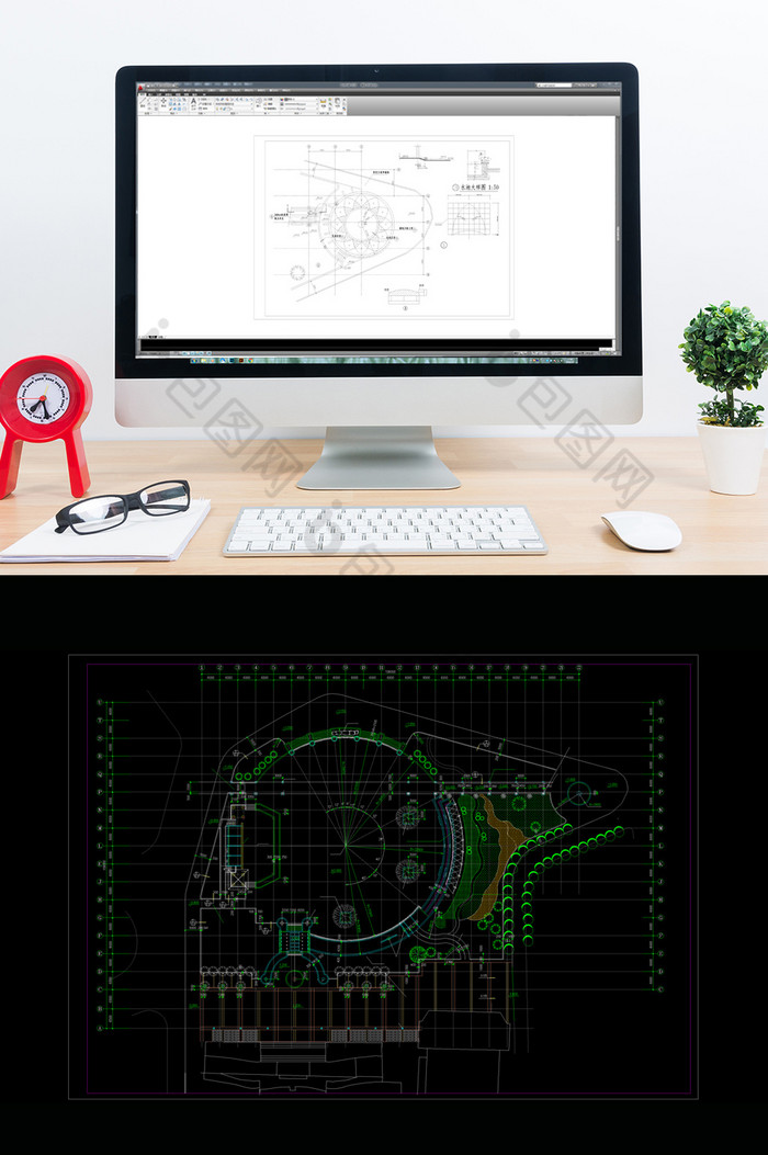 CAD广场景观设计施工图纸图片图片