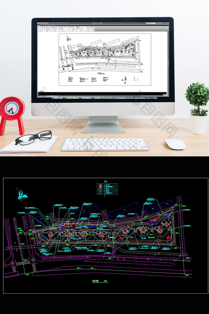 海湾花园景观设计施工图CAD图片图片