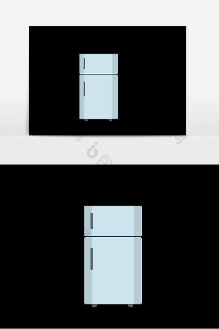 电冰箱插画素材应用