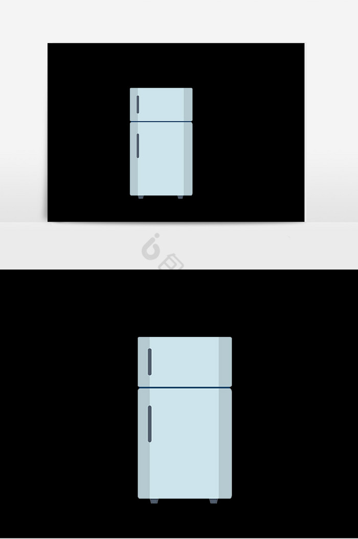 电冰箱插画应用