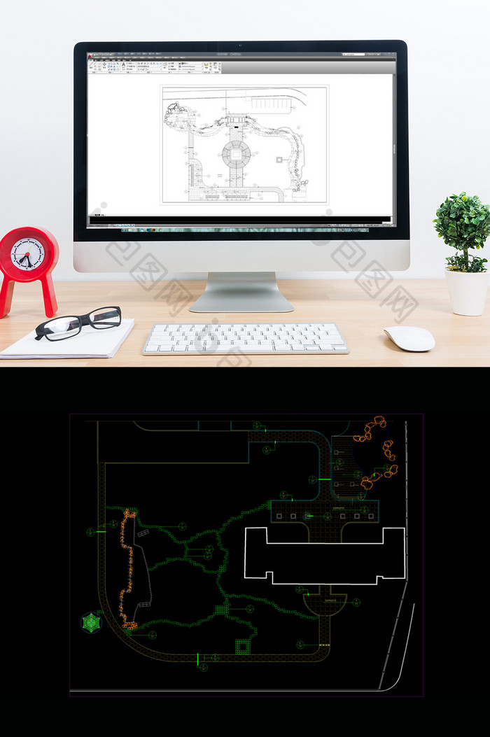 CAD系哦啊公园景观设计施工图