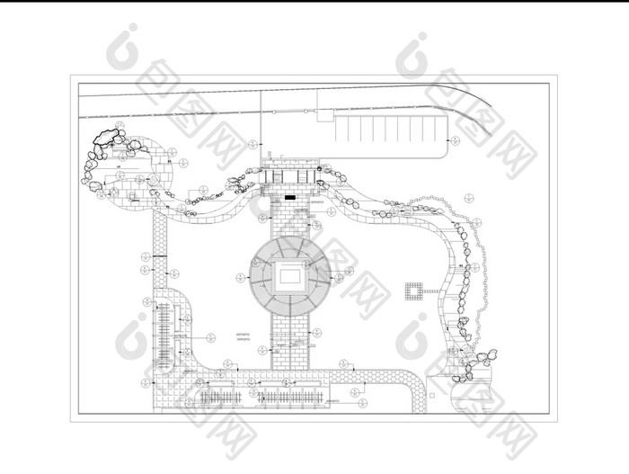 CAD系哦啊公园景观设计施工图