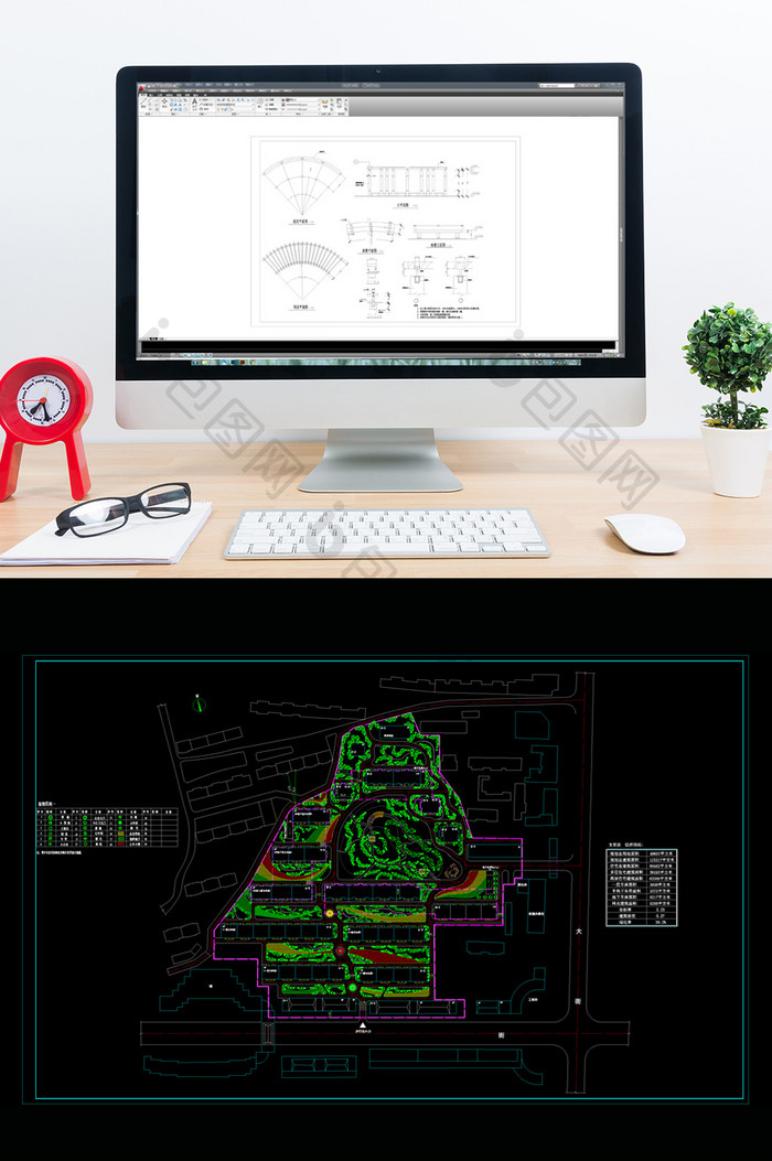 花园绿化景观设计方案图CAD