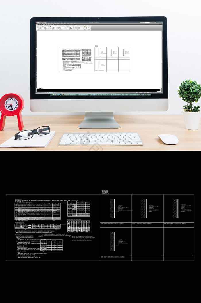 CAD墙纸墙布节点大样图片