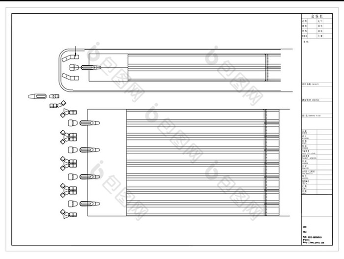 cad保龄球场地图块
