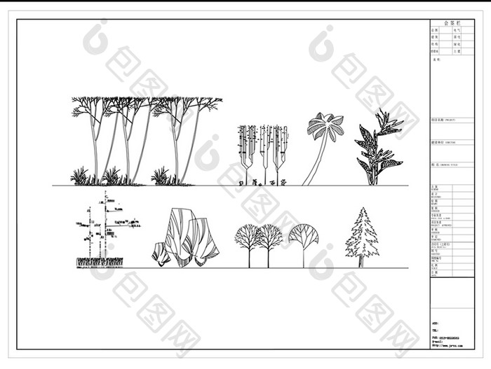 CAD园林景观图例