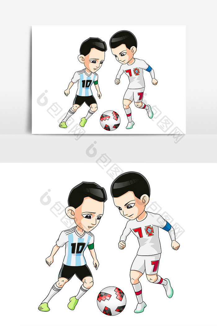 梅西c罗世界杯图片