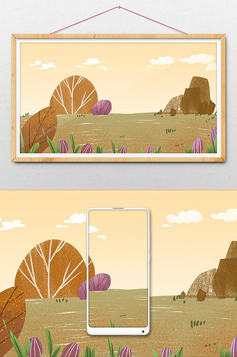 唯美小清新绘本插画背景通用背景1024*2802图片素材免费下载-编号1102034-潮点视频