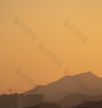 广州郊区日落氛围唯美乡村住宅