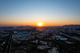 广州郊区日落氛围唯美乡村住宅图片