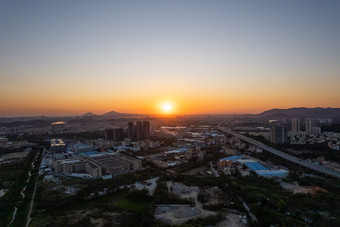 广州郊区日落氛围唯美乡村住宅图片