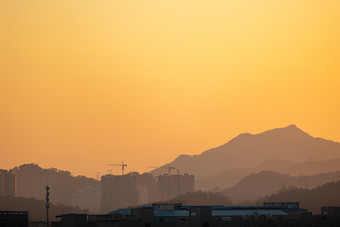 广州郊区日落氛围唯美乡村住宅