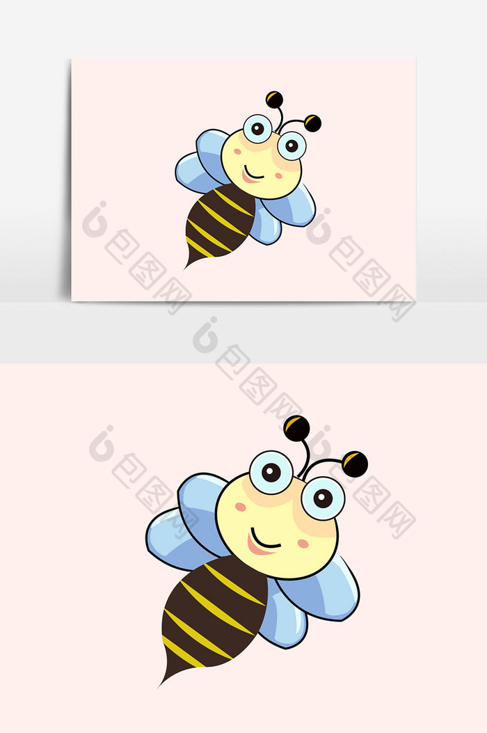 活力蜜蜂插画素材
