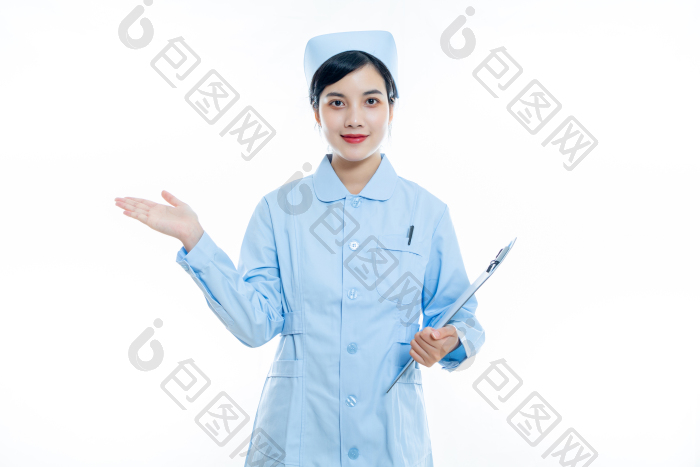 青年医生女护士室内棚拍形象动作展示图片-包图网企业站