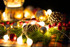 圣诞装饰平安夜节日静物摄影图片