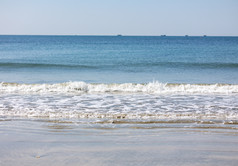 海景海滩浪花波浪沙滩