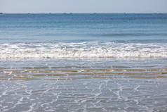 海景海滩浪花波浪沙滩