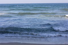 海景海滩浪花波浪沙滩