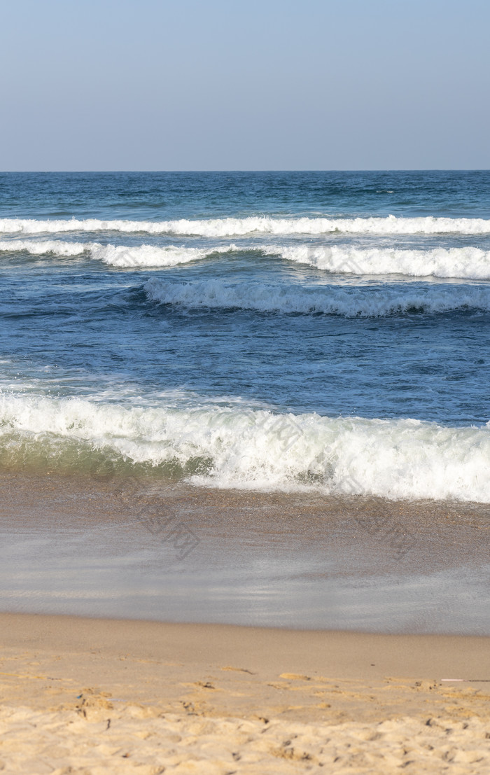 海景海滩浪花波浪沙滩