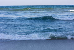 海景海滩浪花波浪沙滩