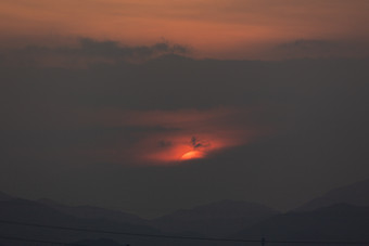 大气唯美日出日落光影