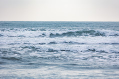 海景海滩浪花波浪沙滩