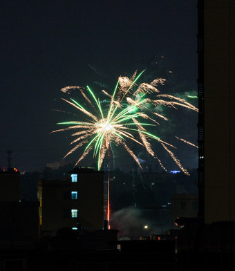 新年<strong>烟花</strong>节日气氛焰火