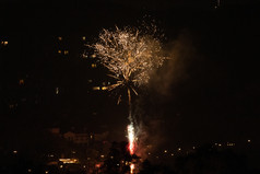 新年烟花节日气氛焰火