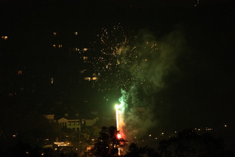 新年烟花节日气氛焰火