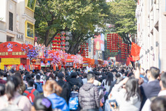 广州过年春节花街花市