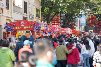 广州<strong>过年</strong>春<strong>节</strong>花街花市