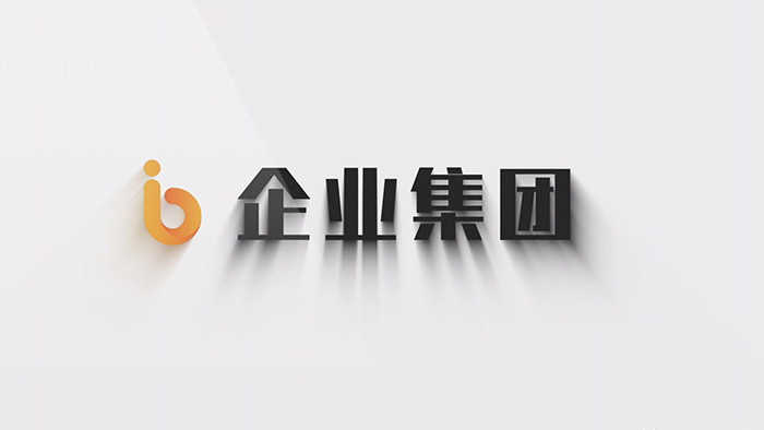 白色简洁科技风企业LOGO演绎AE模板