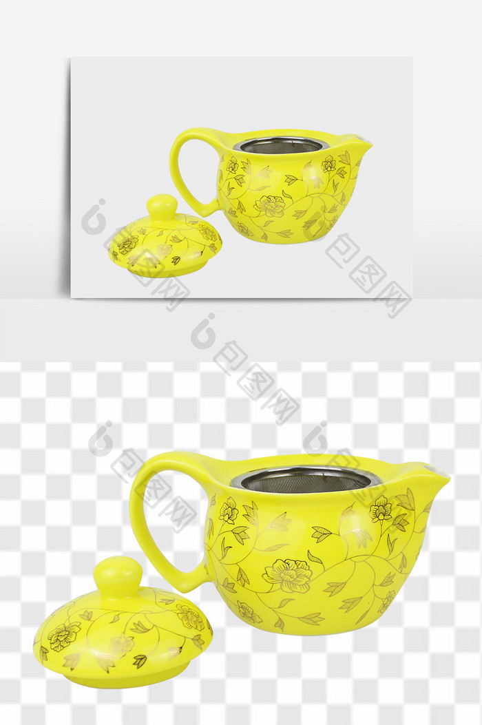 好看的茶壶设计PSD元素