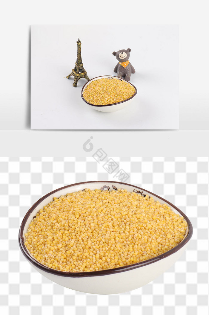 粮食小米柴米油盐食物电商图片