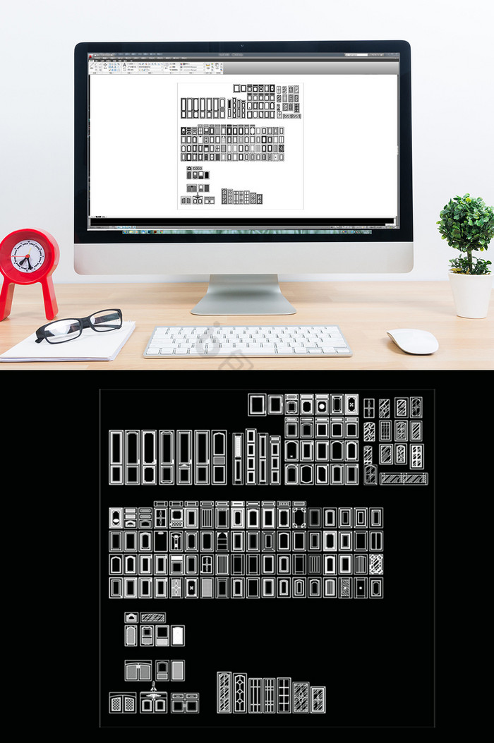 CAD橱柜柜门大全图片