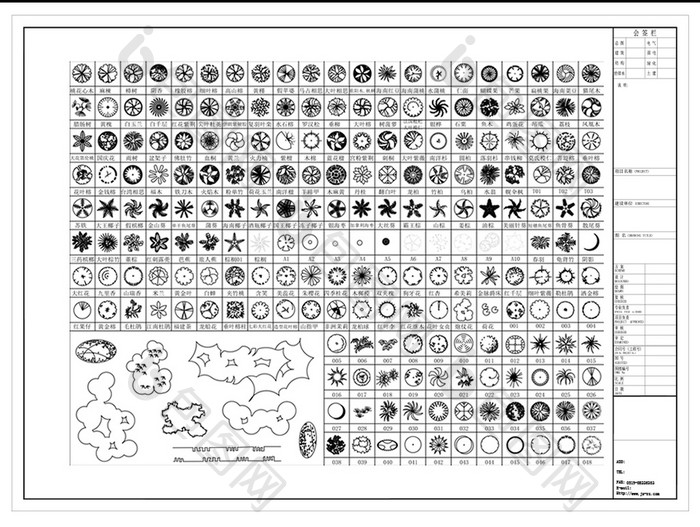 CAD园林乔木图例大全