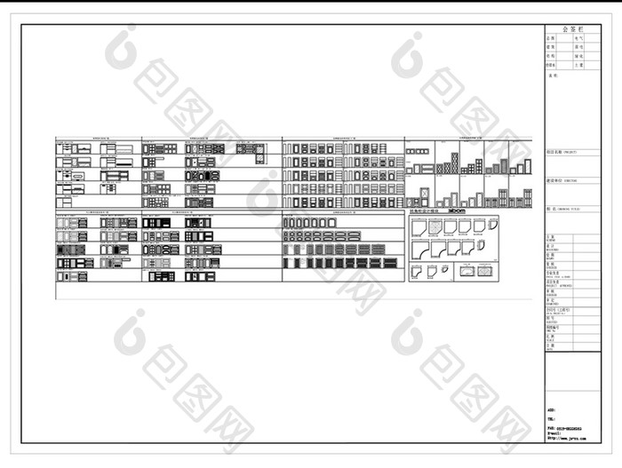 CAD橱柜门板大样
