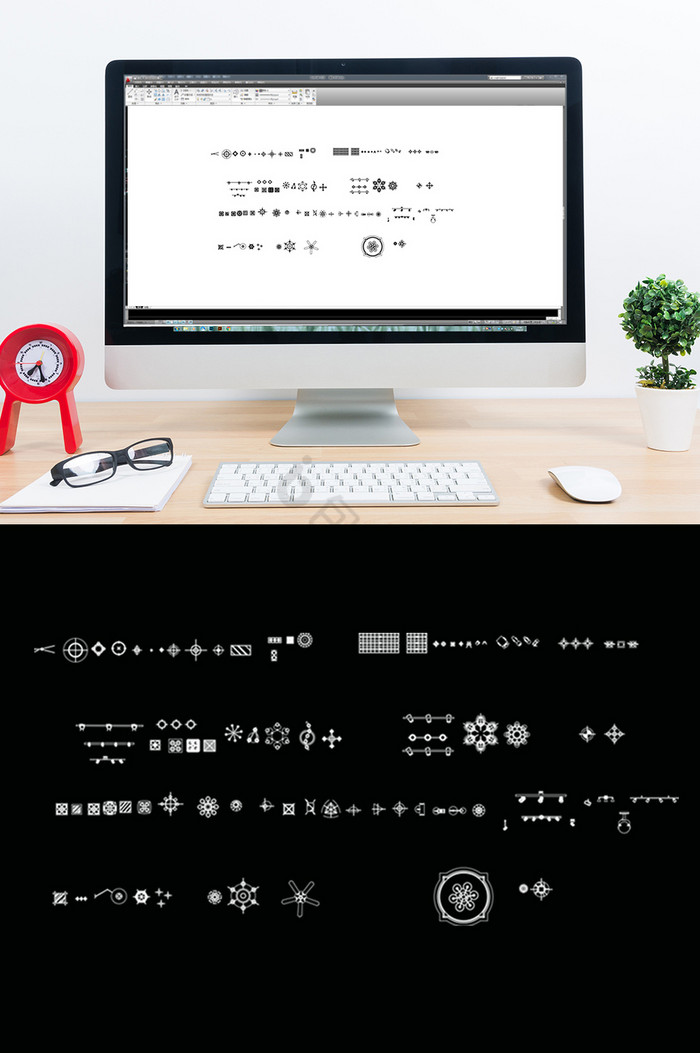 CAD平面灯具图例图片