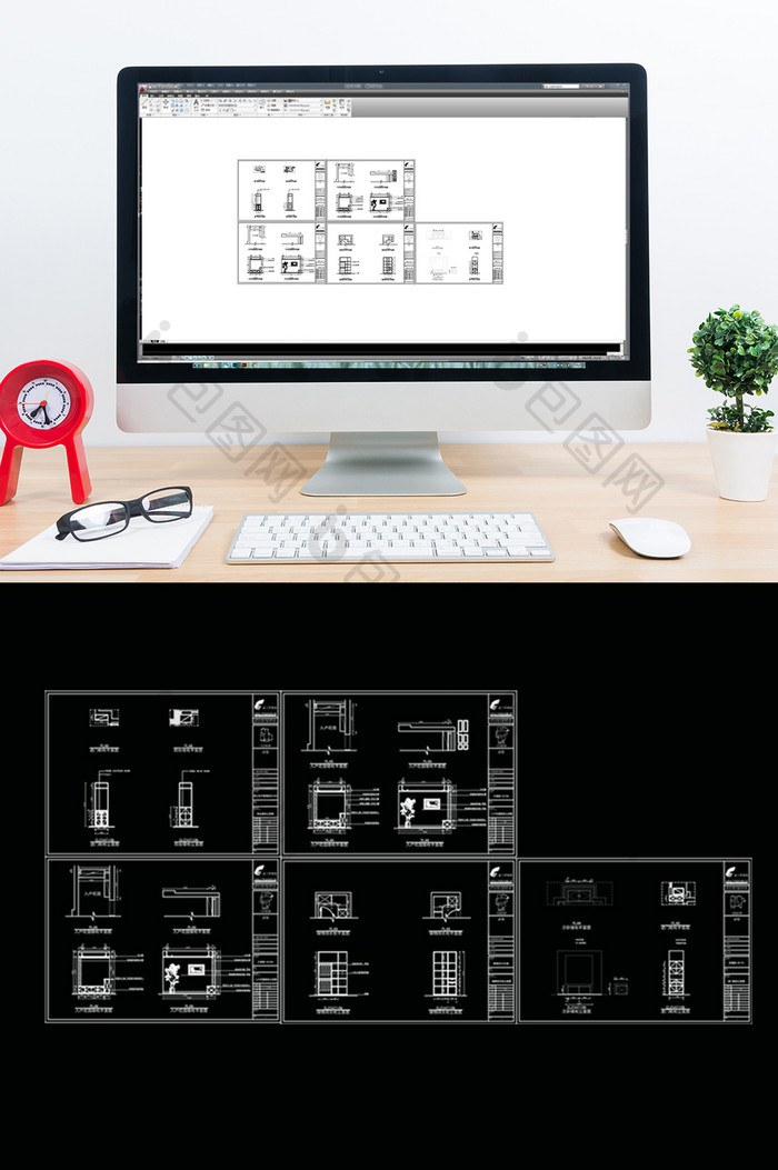 矮柜设计CAD图例模板