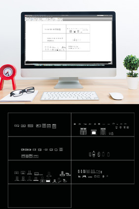 CAD橱柜电器设备图块