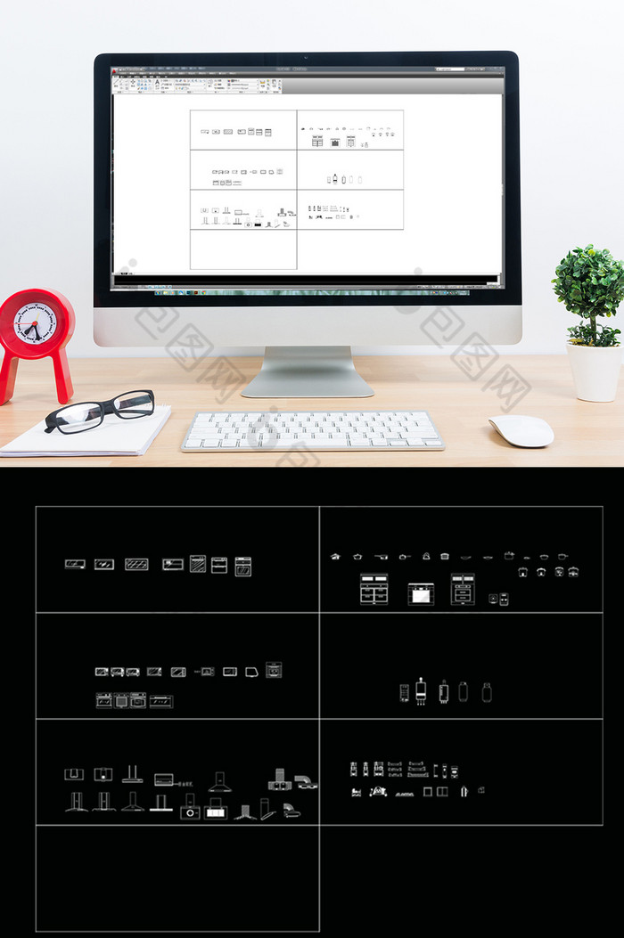 CAD橱柜电器设备图块图片图片