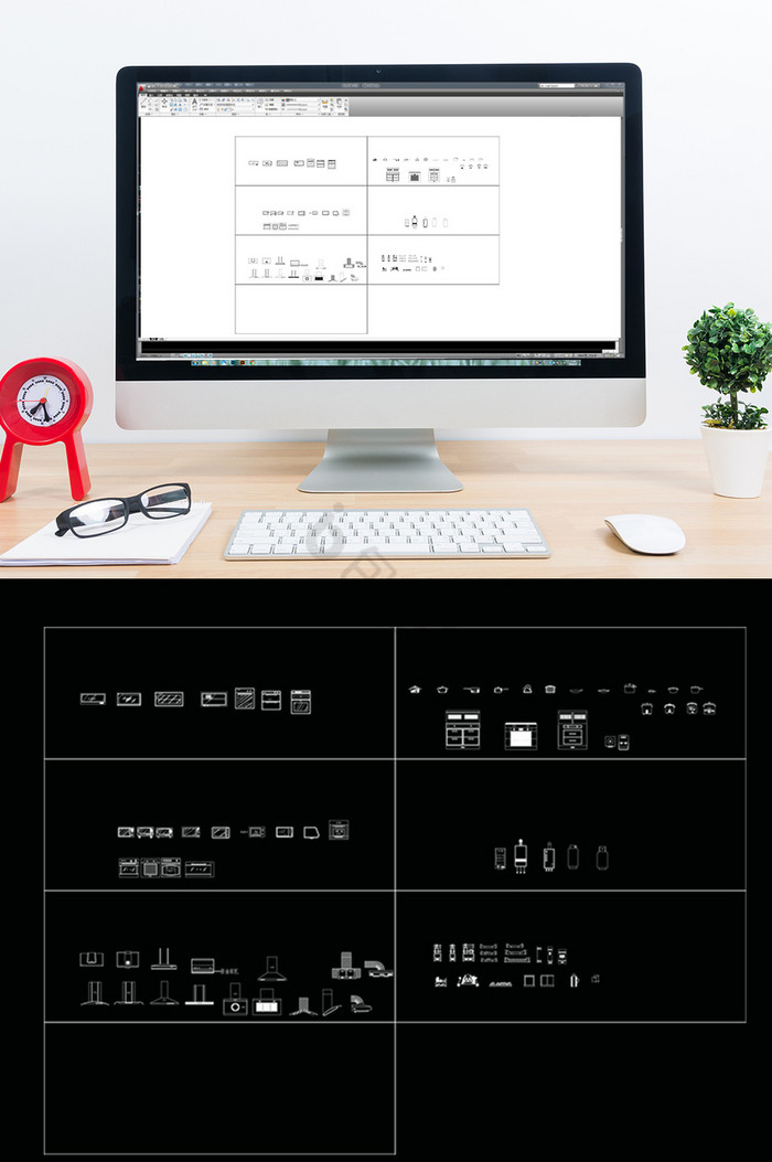 CAD橱柜电器设备图块图片