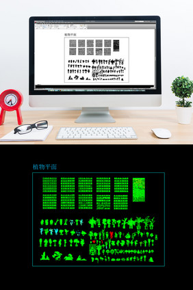 建筑CAD常用园林景观模块植物平面模块