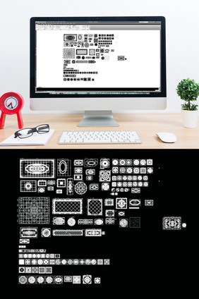 地面拼花CAD图例模块