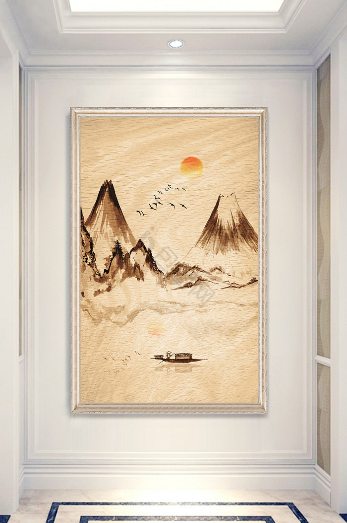 水墨远山图片-水墨远山素材免费下载-包图网