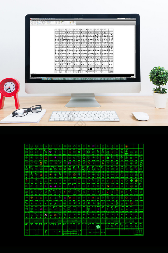 建筑CAD园林景观模块常用绿植图片